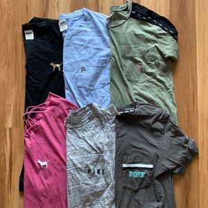 LOT of 6 PINK Tee Shirts